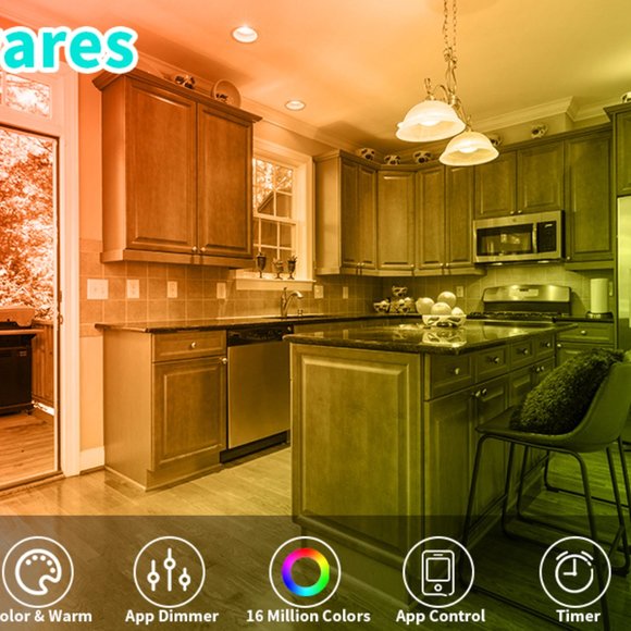 NEW 5/6 Inch Smart Retrofit WiFi Recessed Lights - Picture 11 of 14